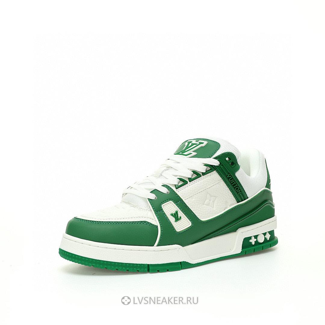 Louis Vuitton LV Trainer "Green White" 1A9VNQ Sneakers
