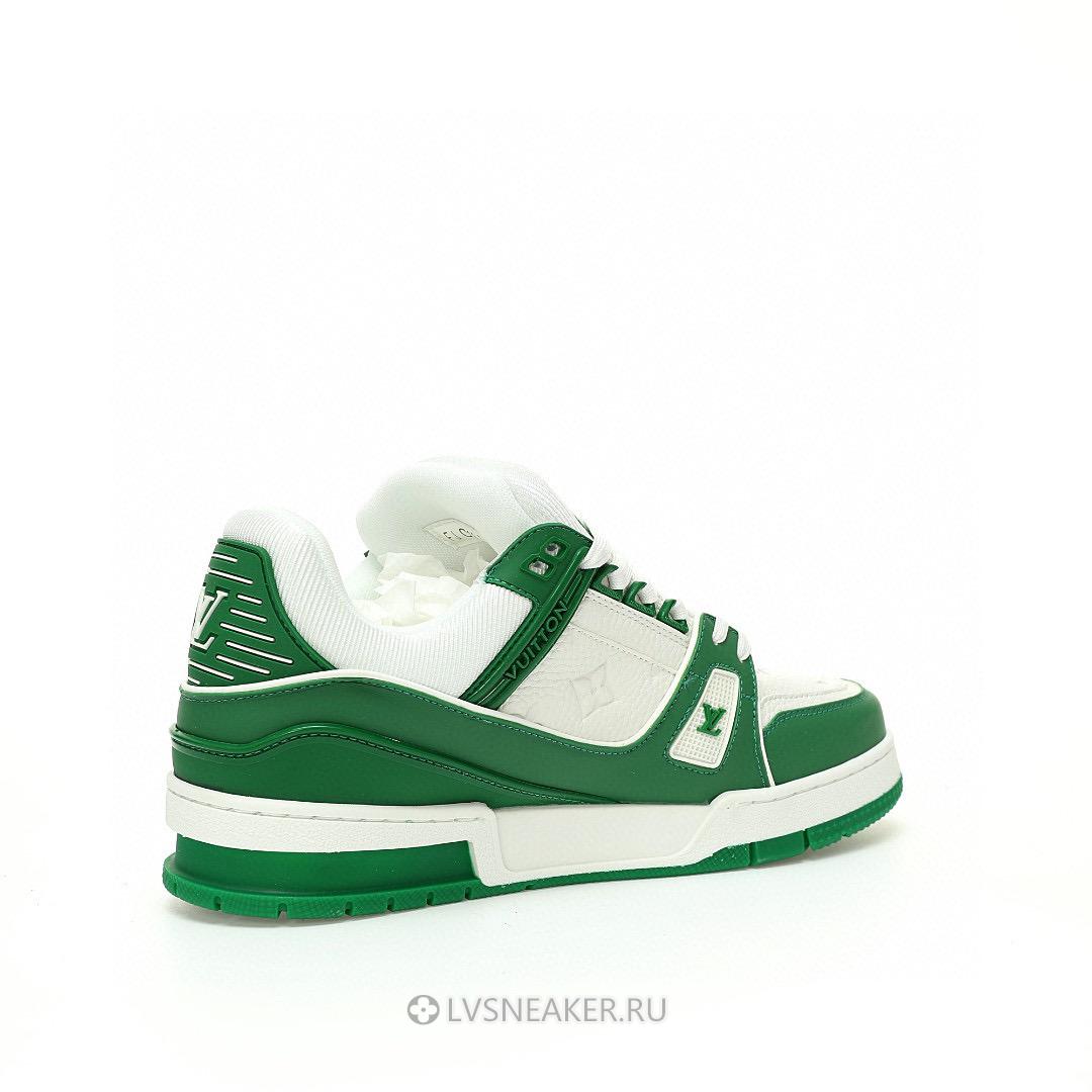 Louis Vuitton LV Trainer "Green White" 1A9VNQ Sneakers