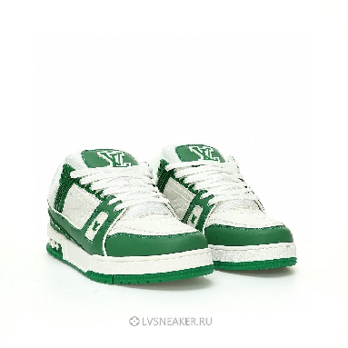Louis Vuitton LV Trainer "Green White" 1A9VNQ Sneakers