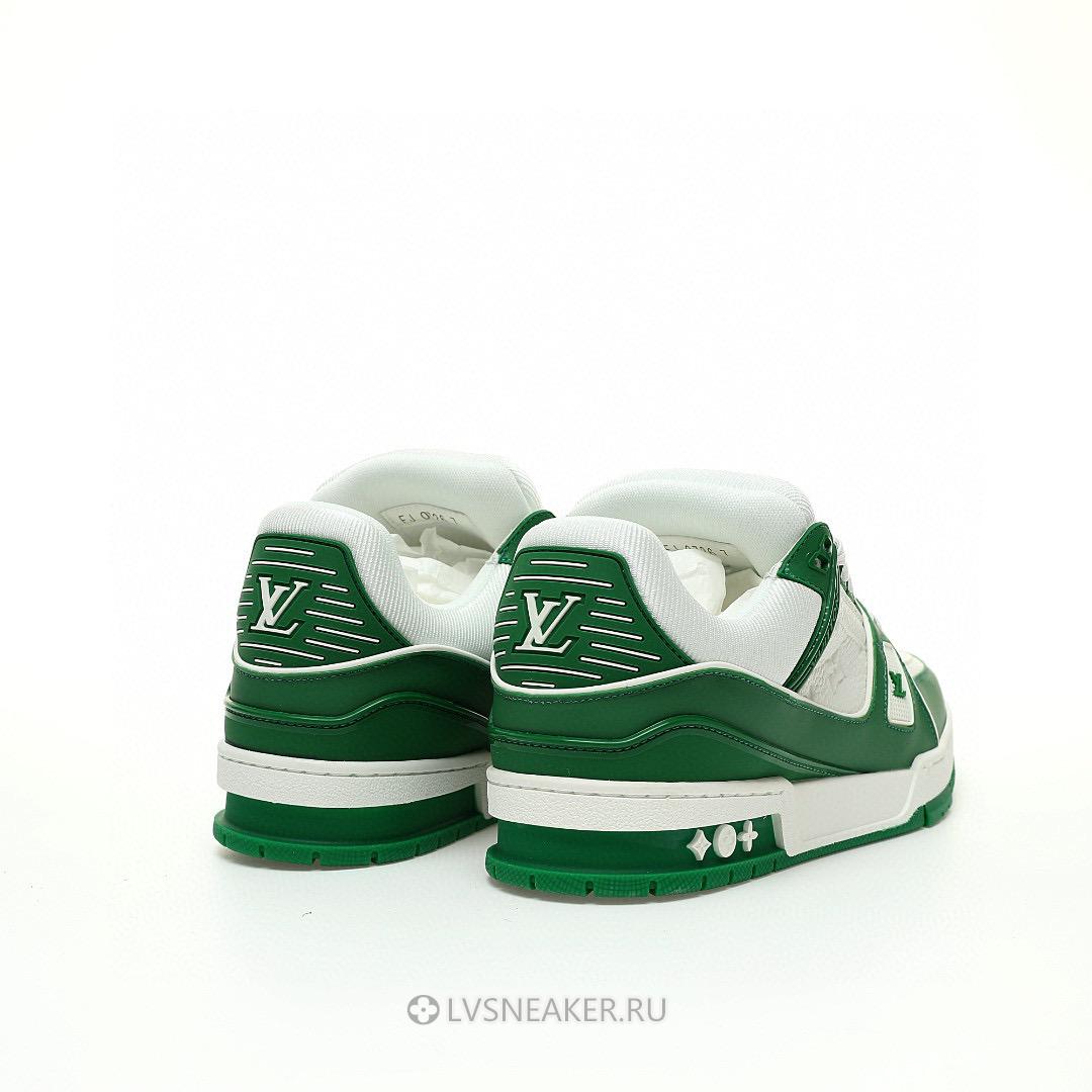 Louis Vuitton LV Trainer "Green White" 1A9VNQ Sneakers