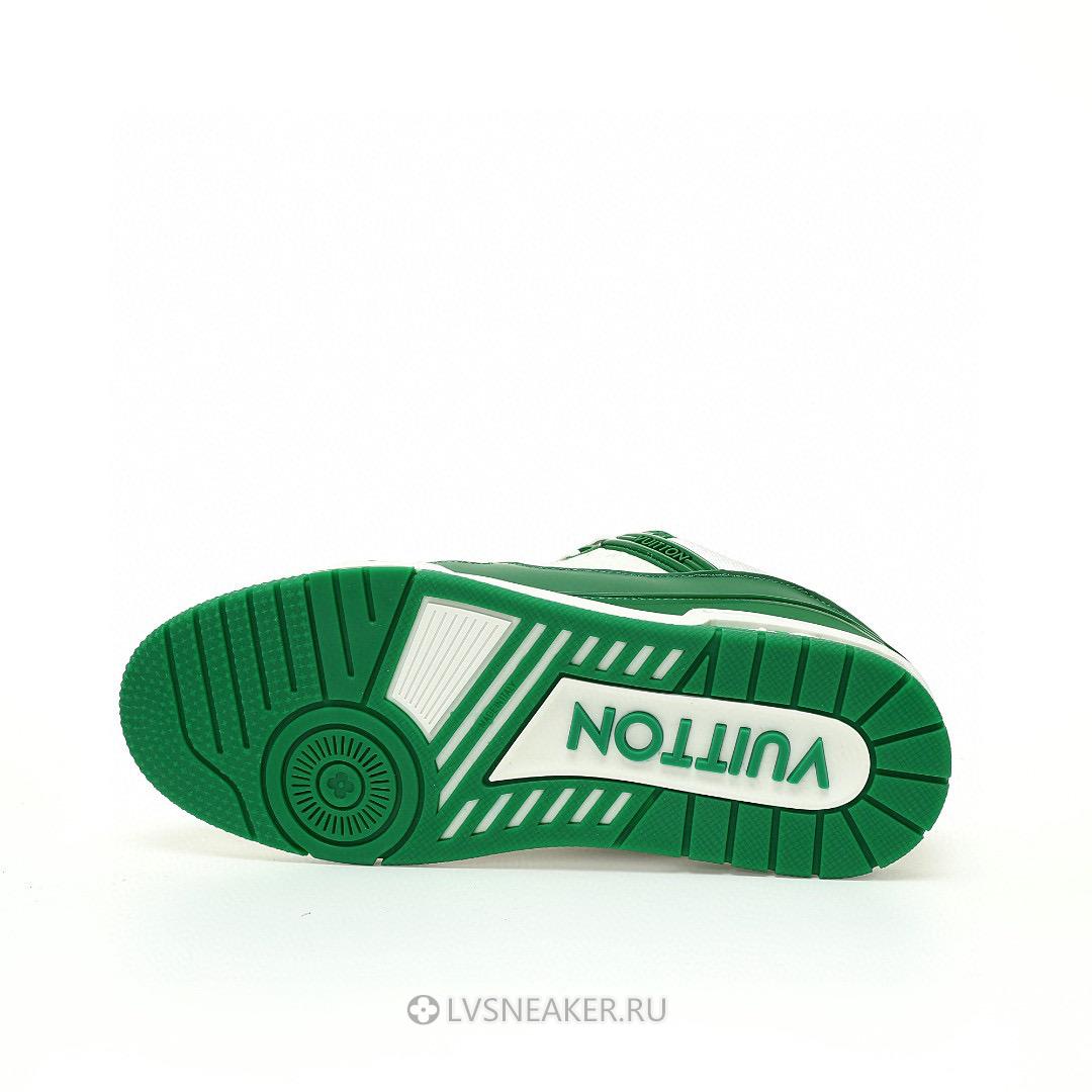 Louis Vuitton LV Trainer "Green White" 1A9VNQ Sneakers