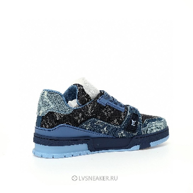 Louis Vuitton LV Trainer "Blue Patchwork Monogram Denim" 1AC4YN Sneakers