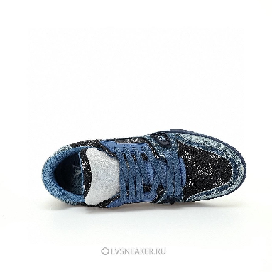 Louis Vuitton LV Trainer "Blue Patchwork Monogram Denim" 1AC4YN Sneakers