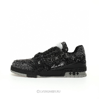 Louis Vuitton LV Trainer "Black Monogram Denim" 1ACFS1 Sneakers