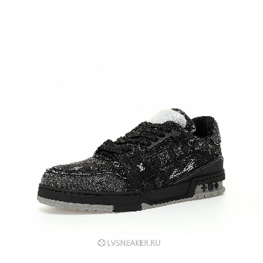 Louis Vuitton LV Trainer "Black Monogram Denim" 1ACFS1 Sneakers