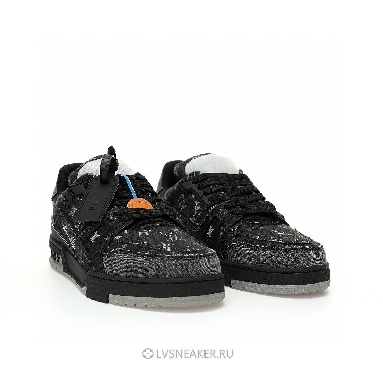 Louis Vuitton LV Trainer "Black Monogram Denim" 1ACFS1 Sneakers