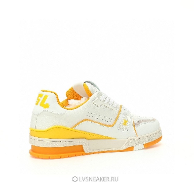 Louis Vuitton LV Trainer "White Yellow Script" 1ACHLH-2 Sneakers