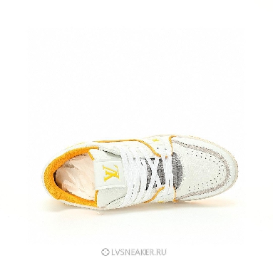 Louis Vuitton LV Trainer "White Yellow Script" 1ACHLH-2 Sneakers