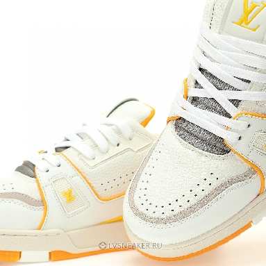 Louis Vuitton LV Trainer "White Yellow Script" 1ACHLH-2 Sneakers