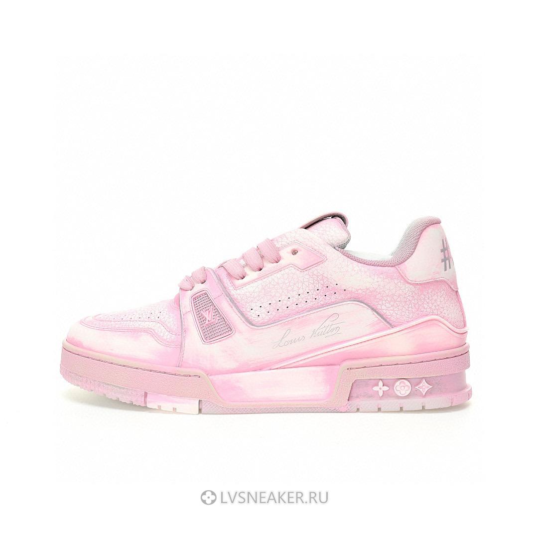 Louis Vuitton LV Trainer "Tie-Dye Pink" 1A8KJQ-2 Sneakers