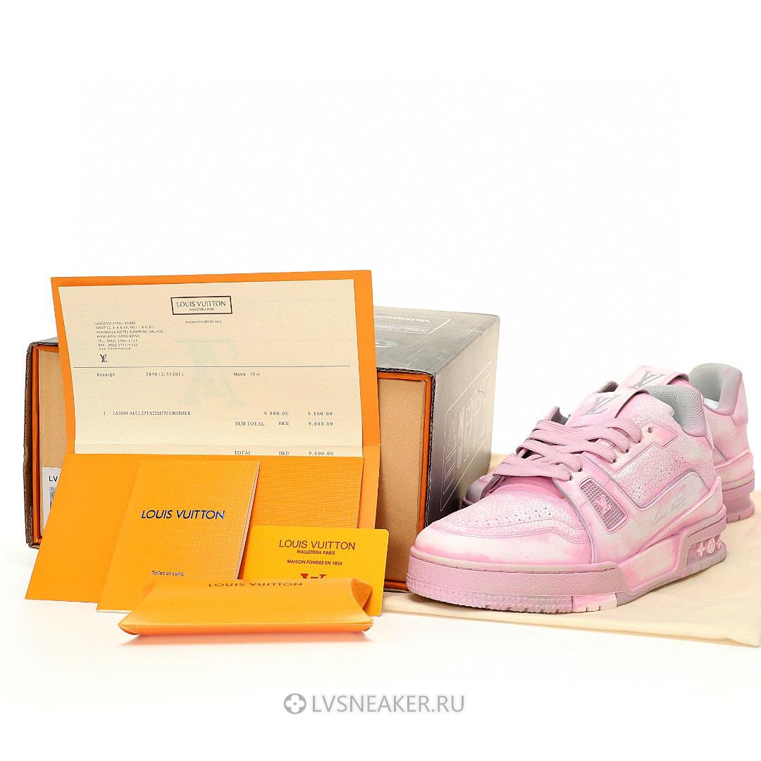 Louis Vuitton LV Trainer "Tie-Dye Pink" 1A8KJQ-2 Sneakers
