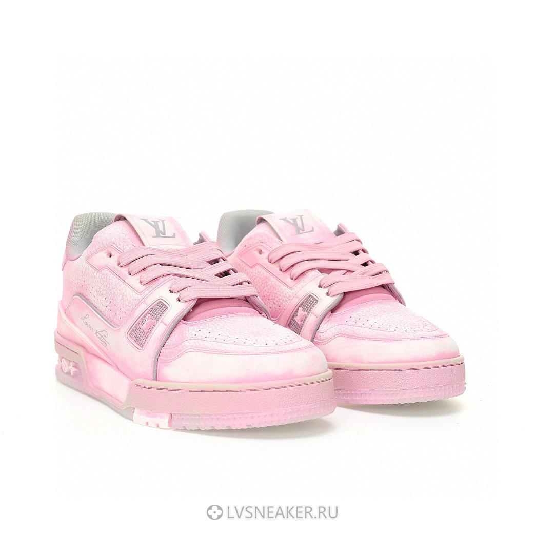 Louis Vuitton LV Trainer "Tie-Dye Pink" 1A8KJQ-2 Sneakers
