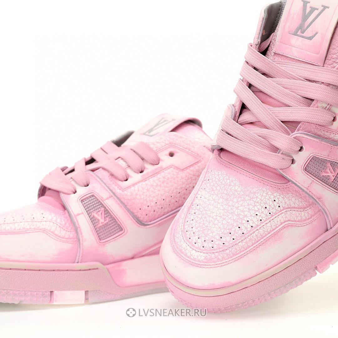 Louis Vuitton LV Trainer "Tie-Dye Pink" 1A8KJQ-2 Sneakers