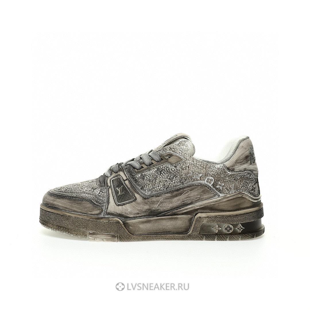 Louis Vuitton LV Trainer "Tie-Dye Grey" 1A8KJQ-4 Sneakers