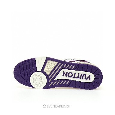 Louis Vuitton LV Trainer "White Purple Script" 1ACHKY-2 Sneakers