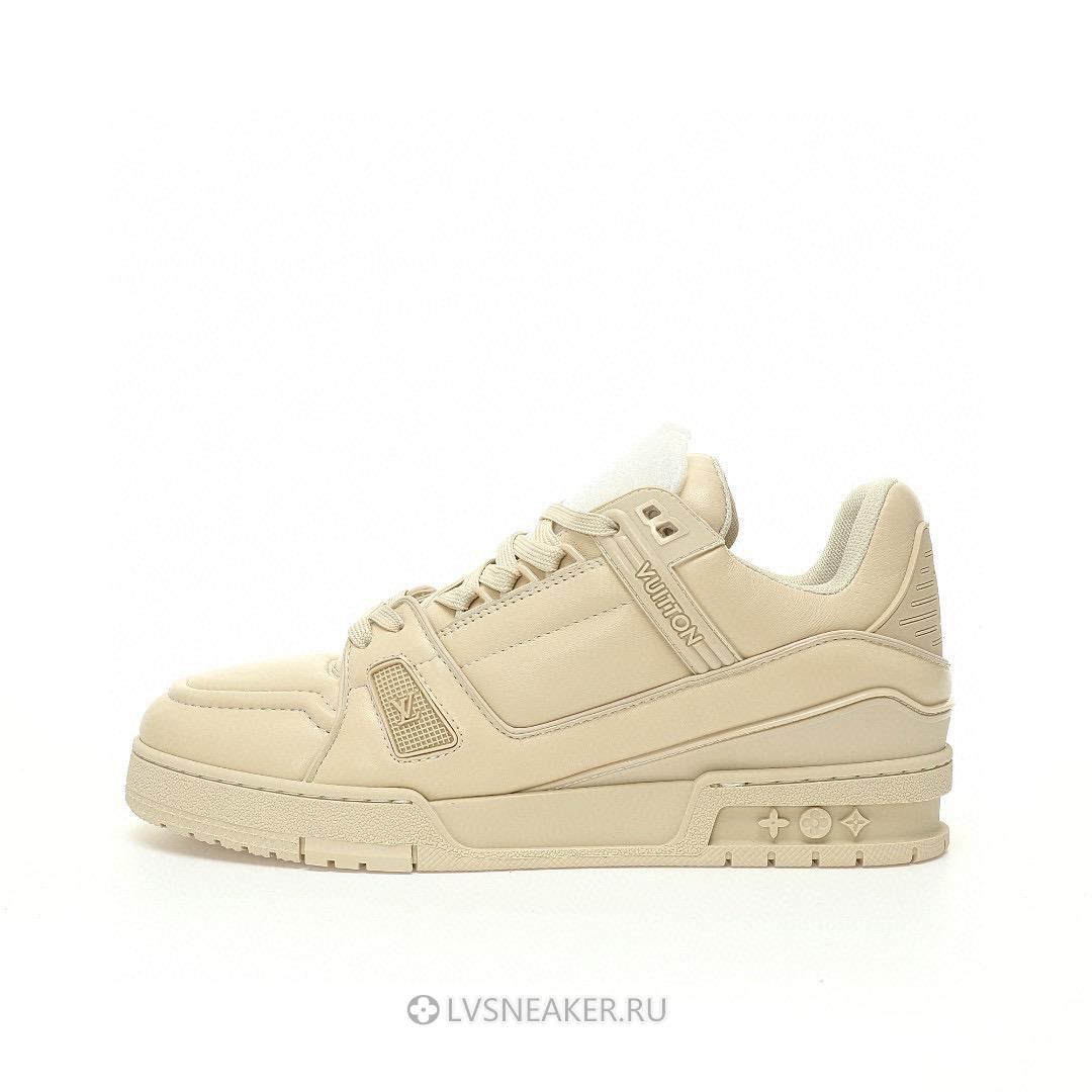 Louis Vuitton LV Trainer "Triple Beige" 1AC5BM Sneakers