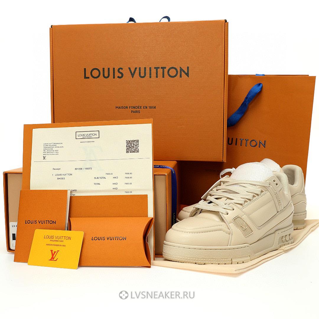 Louis Vuitton LV Trainer "Triple Beige" 1AC5BM Sneakers
