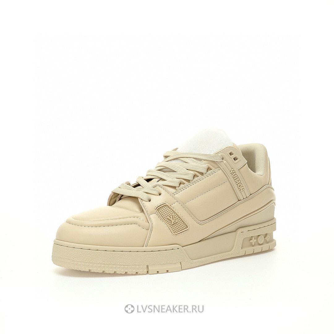 Louis Vuitton LV Trainer "Triple Beige" 1AC5BM Sneakers