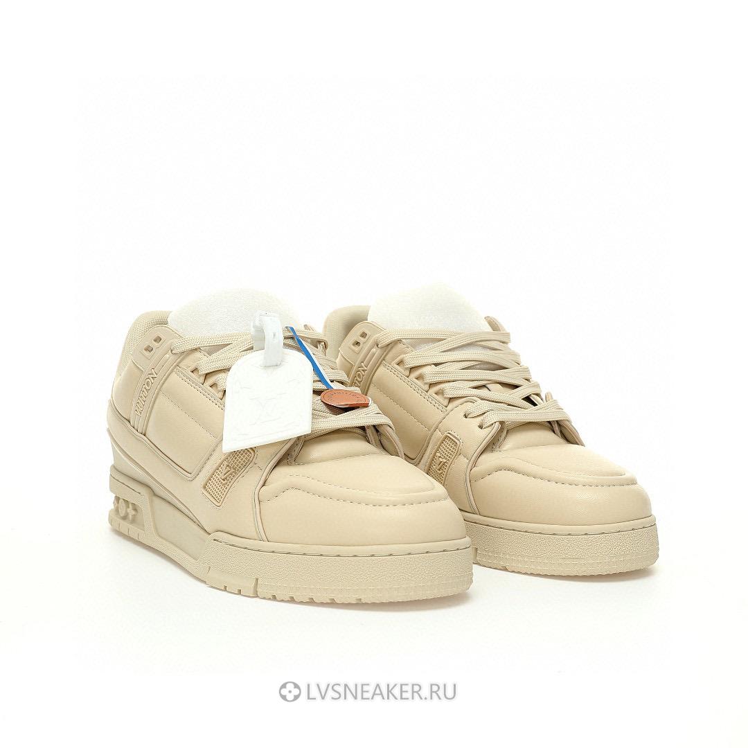 Louis Vuitton LV Trainer "Triple Beige" 1AC5BM Sneakers