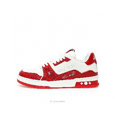Louis Vuitton LV Trainer "#54 Mini Monogram - Red" 1AANFH Sneakers