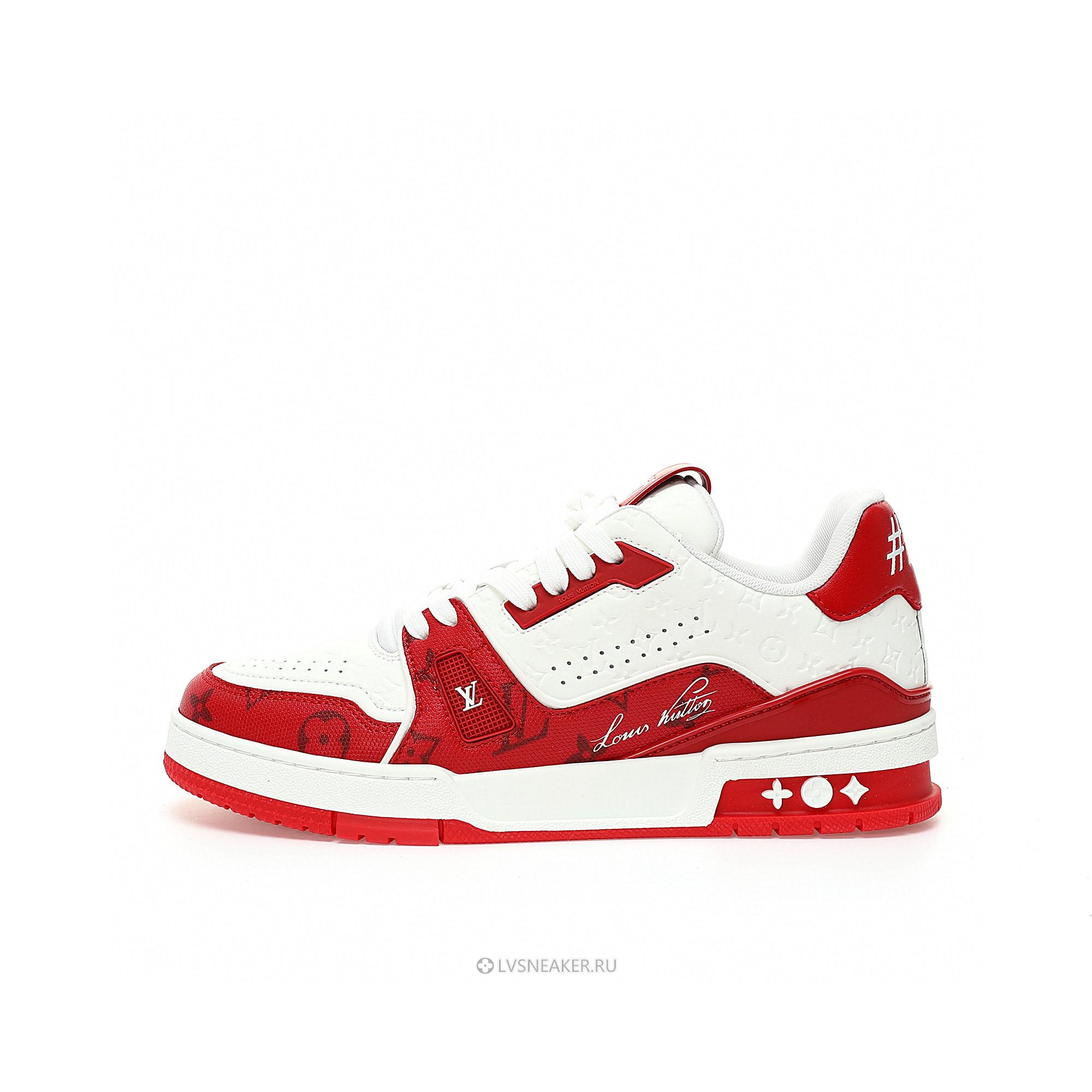 Louis Vuitton LV Trainer "#54 Mini Monogram - Red" 1AANFH Sneakers