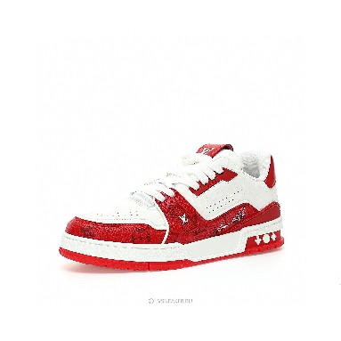 Louis Vuitton LV Trainer "#54 Mini Monogram - Red" 1AANFH Sneakers