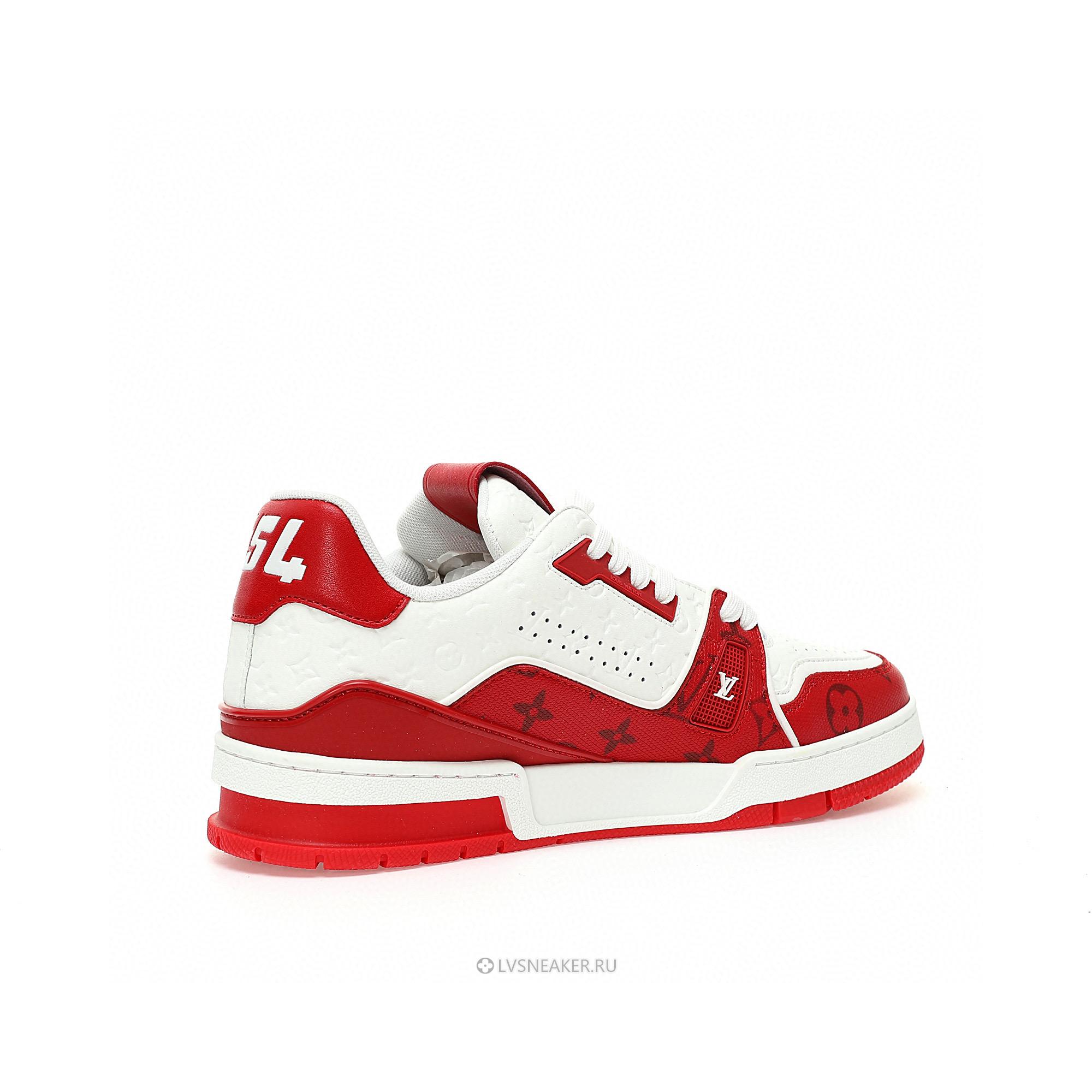 Louis Vuitton LV Trainer "#54 Mini Monogram - Red" 1AANFH Sneakers