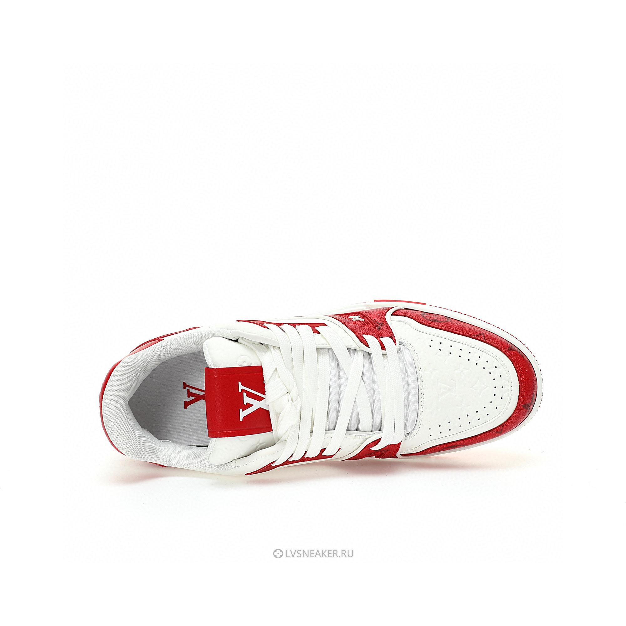 Louis Vuitton LV Trainer "#54 Mini Monogram - Red" 1AANFH Sneakers