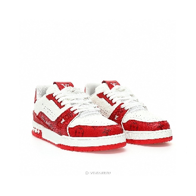 Louis Vuitton LV Trainer "#54 Mini Monogram - Red" 1AANFH Sneakers