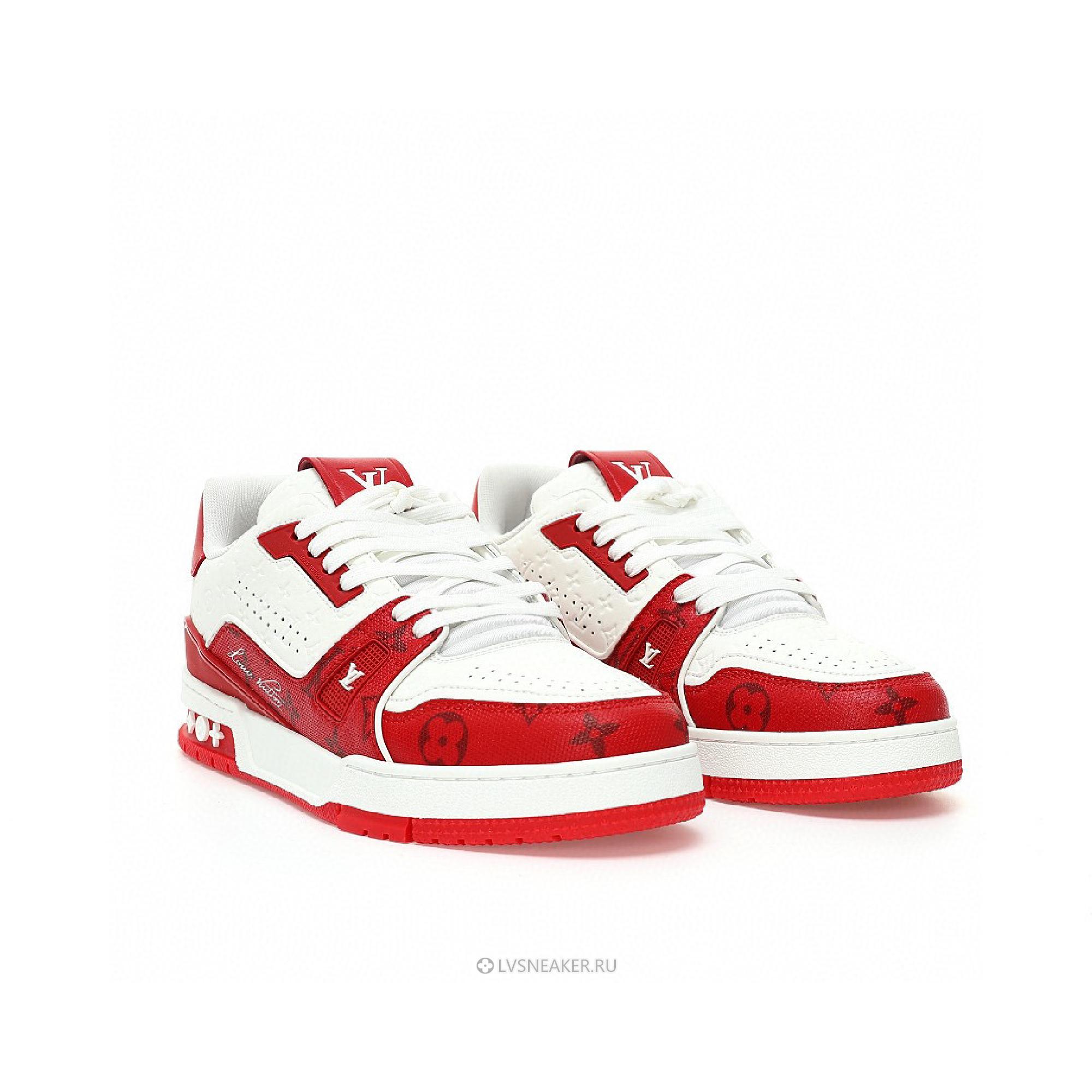 Louis Vuitton LV Trainer "#54 Mini Monogram - Red" 1AANFH Sneakers