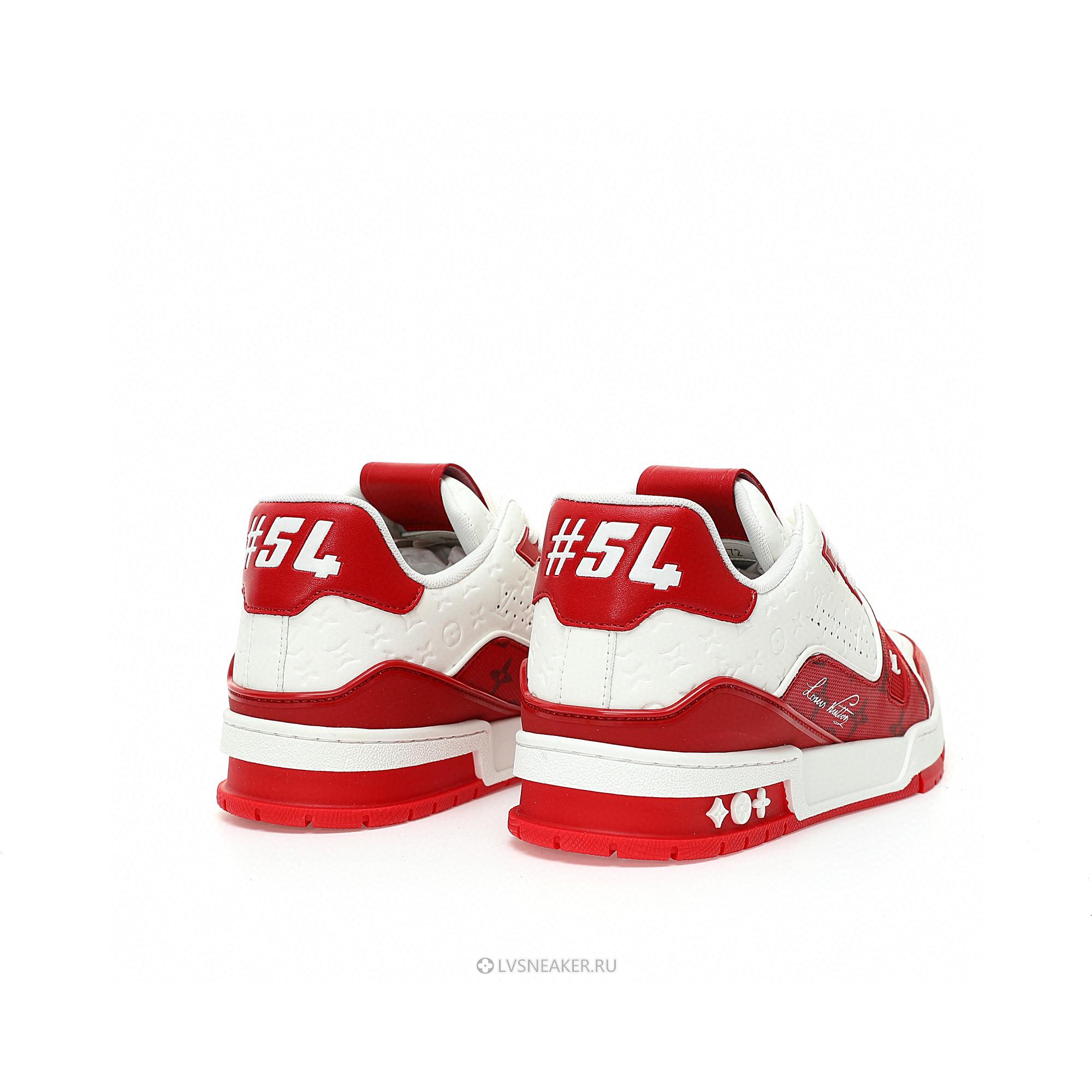 Louis Vuitton LV Trainer "#54 Mini Monogram - Red" 1AANFH Sneakers