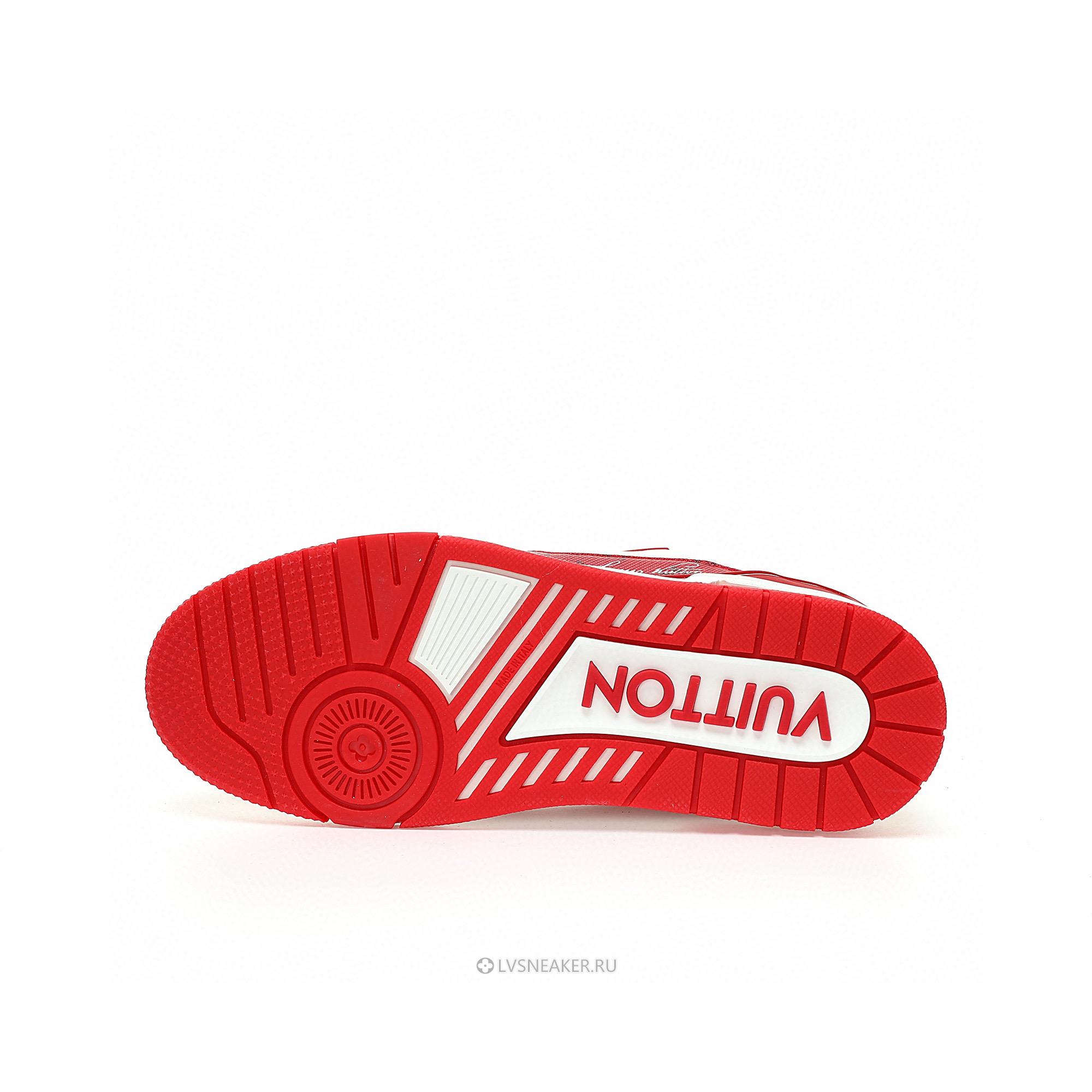 Louis Vuitton LV Trainer "#54 Mini Monogram - Red" 1AANFH Sneakers