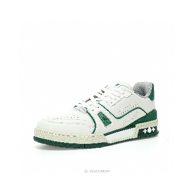 Louis Vuitton LV Trainer "White Green" 1A54HS Sneakers