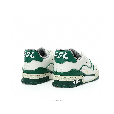 Louis Vuitton LV Trainer "White Green" 1A54HS Sneakers