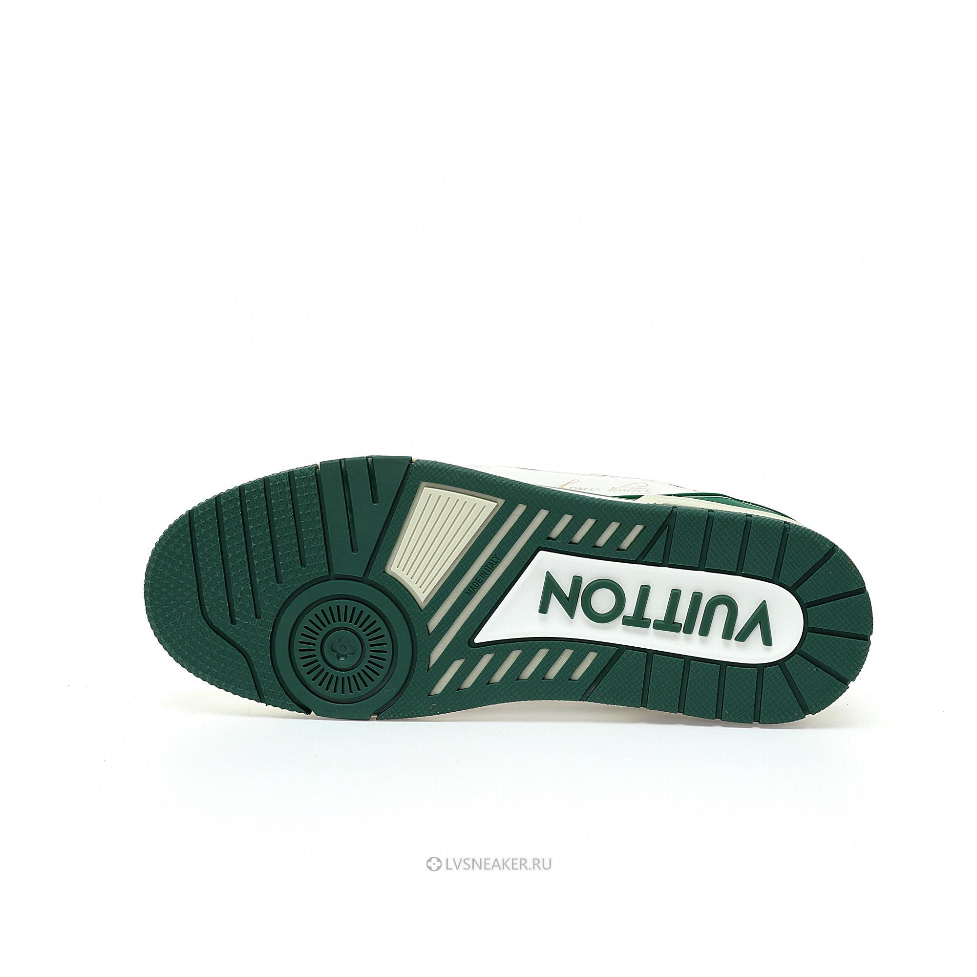 Louis Vuitton LV Trainer "White Green" 1A54HS Sneakers