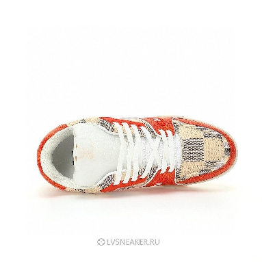 Louis Vuitton LV Trainer "Damier White Orange" 1AC56P Sneakers
