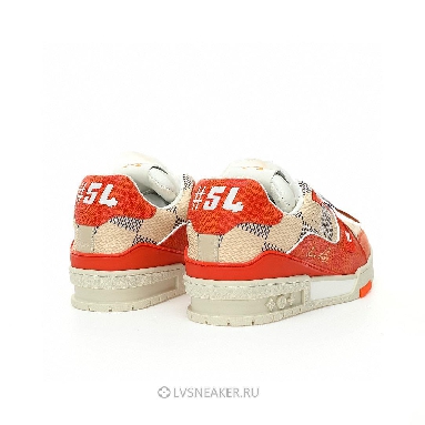 Louis Vuitton LV Trainer "Damier White Orange" 1AC56P Sneakers