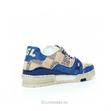 Louis Vuitton LV Trainer "Blue Beige Damier" 1AC57X Sneakers
