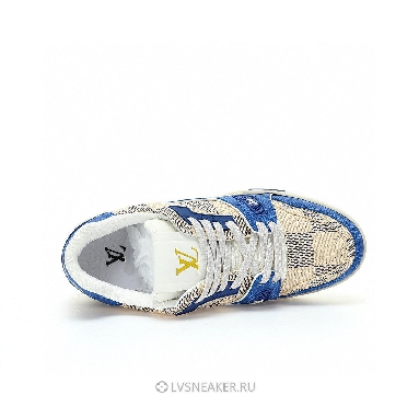 Louis Vuitton LV Trainer "Blue Beige Damier" 1AC57X Sneakers