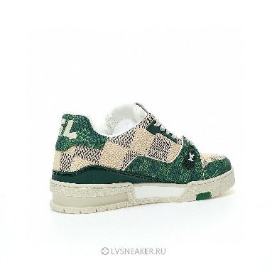 Louis Vuitton LV Trainer "Damier White Green" 1AC58D Sneakers