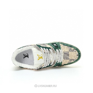 Louis Vuitton LV Trainer "Damier White Green" 1AC58D Sneakers