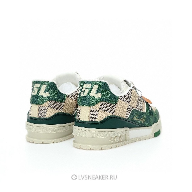 Louis Vuitton LV Trainer "Damier White Green" 1AC58D Sneakers
