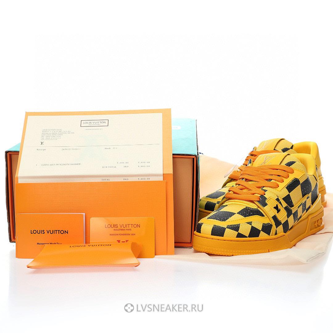 Louis Vuitton LV Trainer "Damier Pop - Yellow" 1ACN4J Sneakers