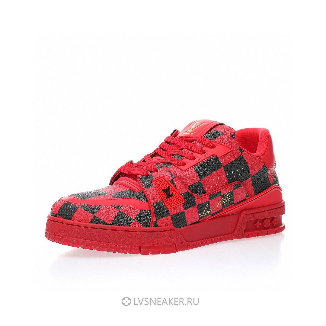 Louis Vuitton LV Trainer "Damier Pop - Red" 1ACN44 Sneakers