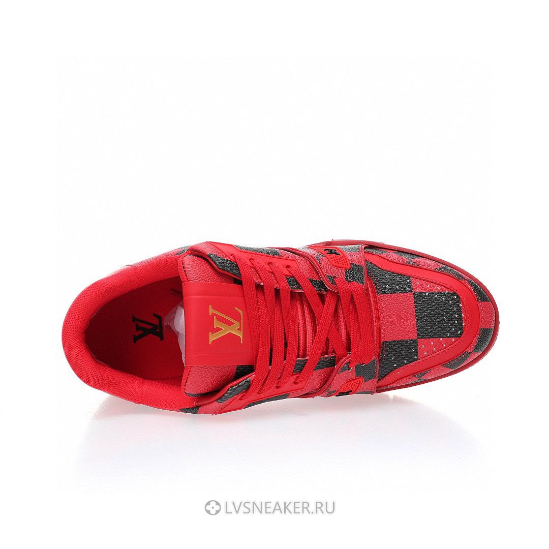 Louis Vuitton LV Trainer "Damier Pop - Red" 1ACN44 Sneakers