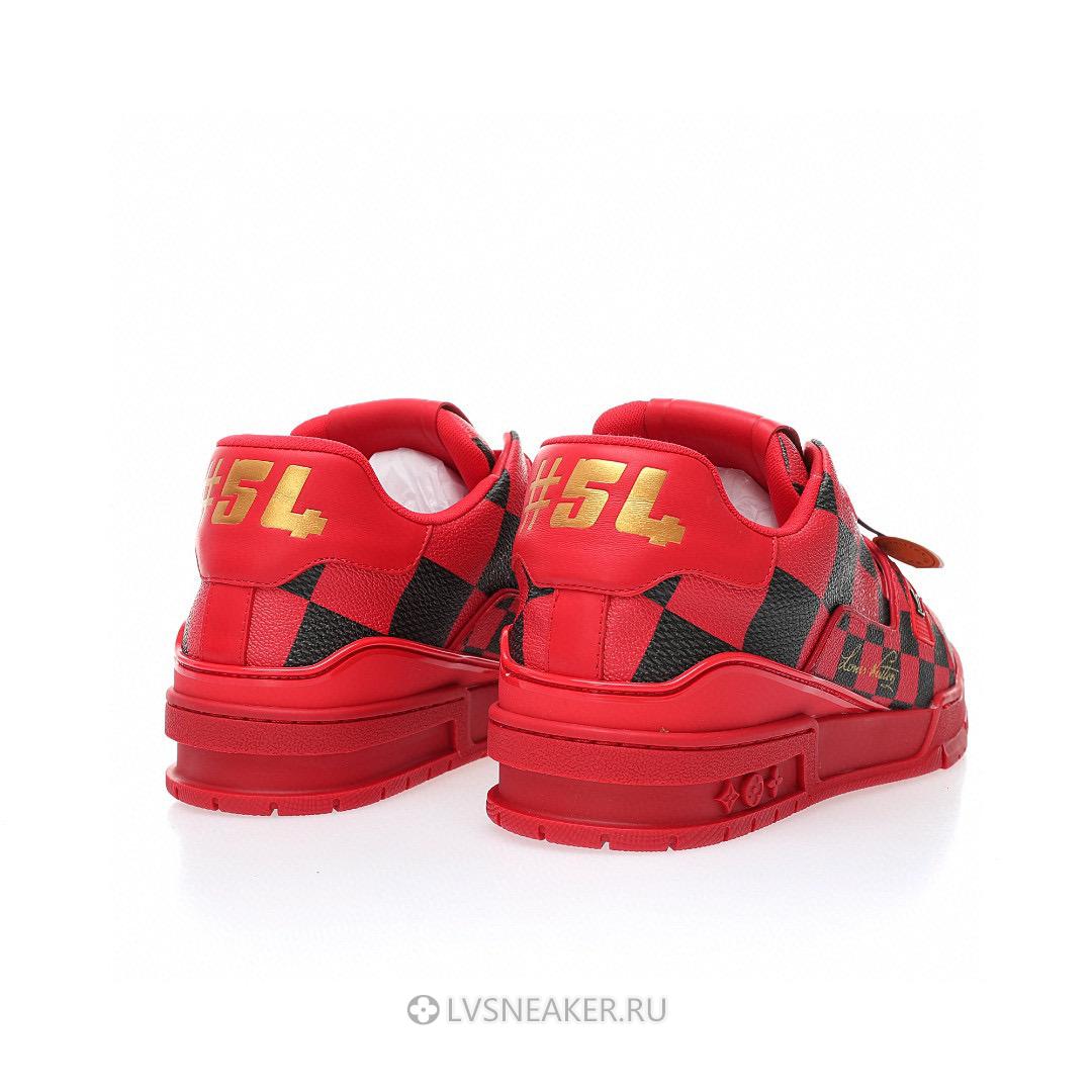 Louis Vuitton LV Trainer "Damier Pop - Red" 1ACN44 Sneakers