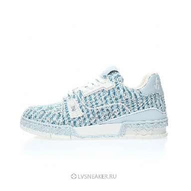 Louis Vuitton LV Trainer "Blue Stripe Monogram" 1ABG1L Sneakers