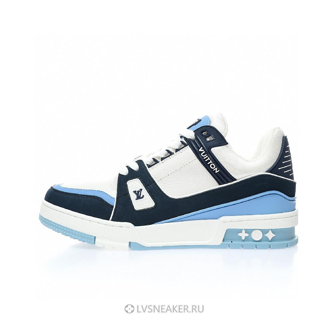 Louis Vuitton LV Trainer "Blue White" 1ABLUQ-2 Sneakers