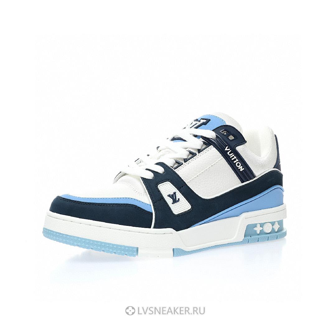 Louis Vuitton LV Trainer "Blue White" 1ABLUQ-2 Sneakers