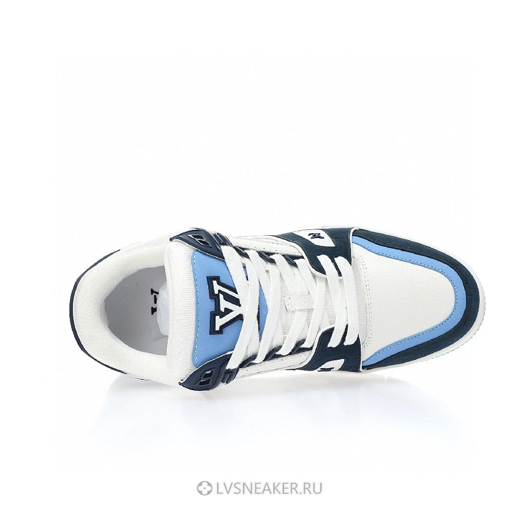 Louis Vuitton LV Trainer "Blue White" 1ABLUQ-2 Sneakers